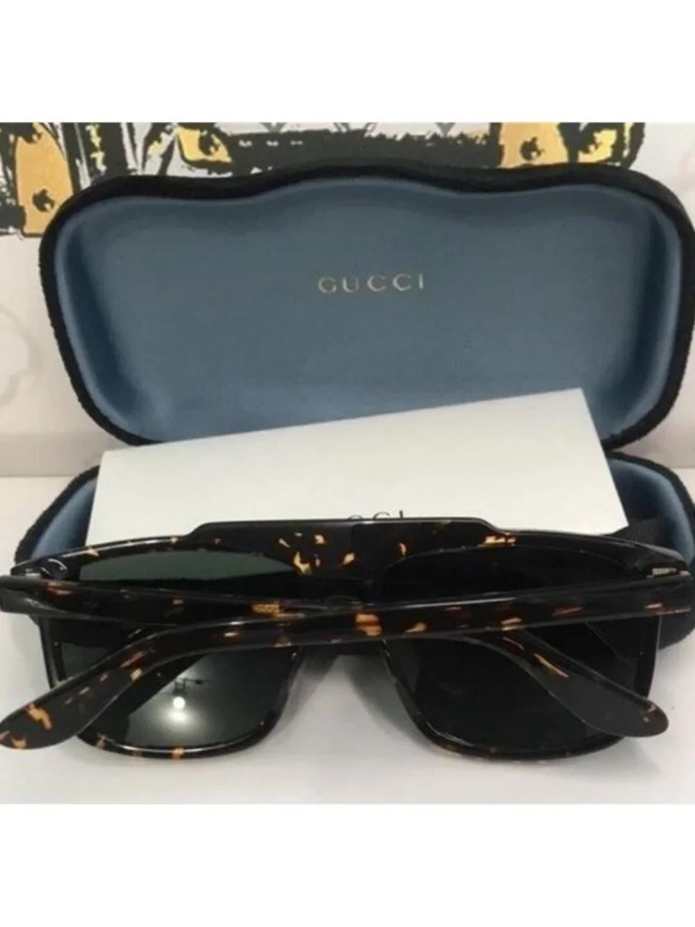 New Authentic Gucci Tortoiseshell Sunglasses GG1039s 002